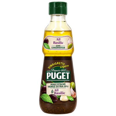 Puget Vinaigrette Légère Ail et Basilic 330 ml